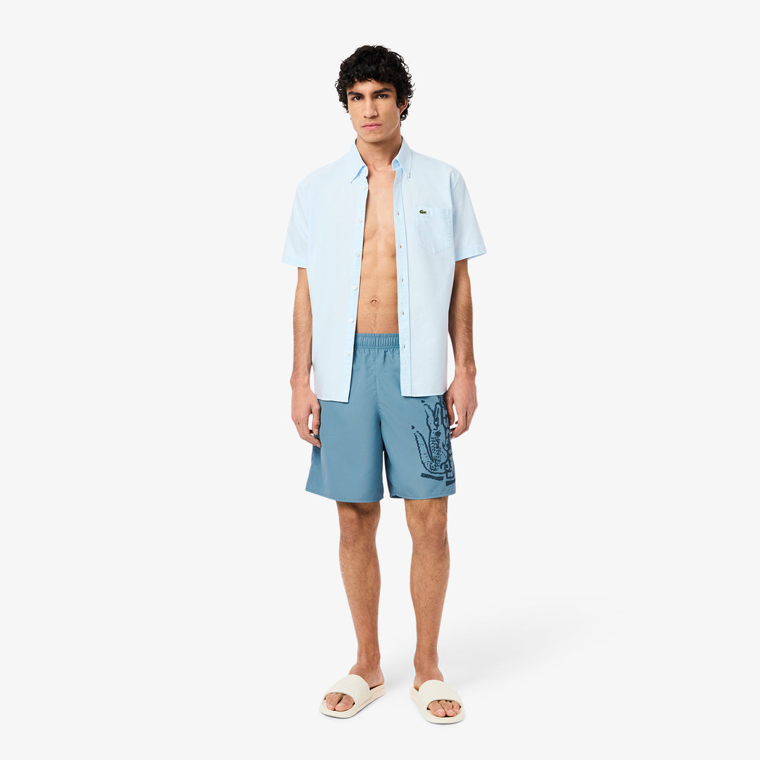 Long Branded Swim Trunks - MH9135