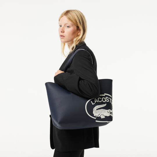 Reversible Coated Canvas Print Tote - NF4365AS