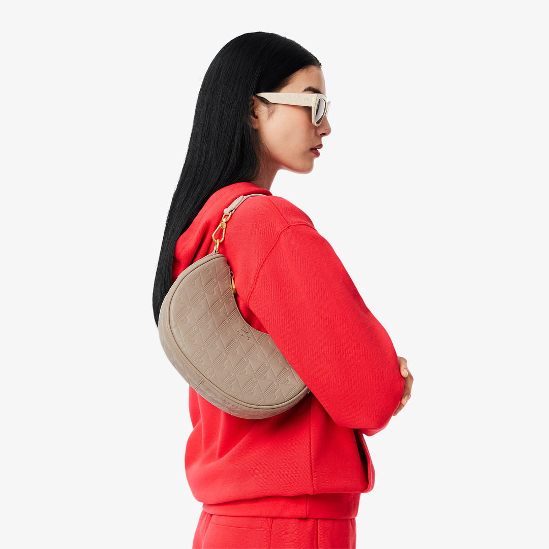 Maheki Embossed Leather Half Moon Purse-NF4710MH