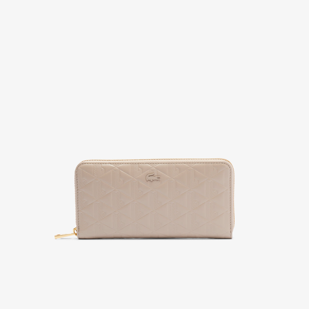 Maheki Zipped Embossed Leather Billfold - NF4790MH - MYHOLDAL LEBANON