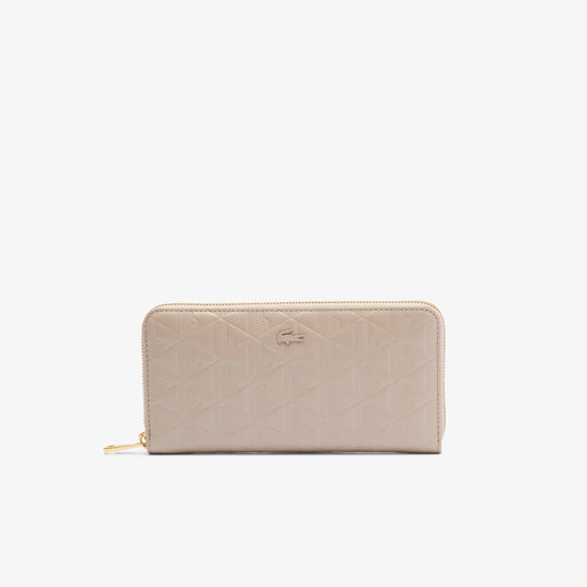 Maheki Zipped Embossed Leather Billfold - NF4790MH - MYHOLDAL LEBANON