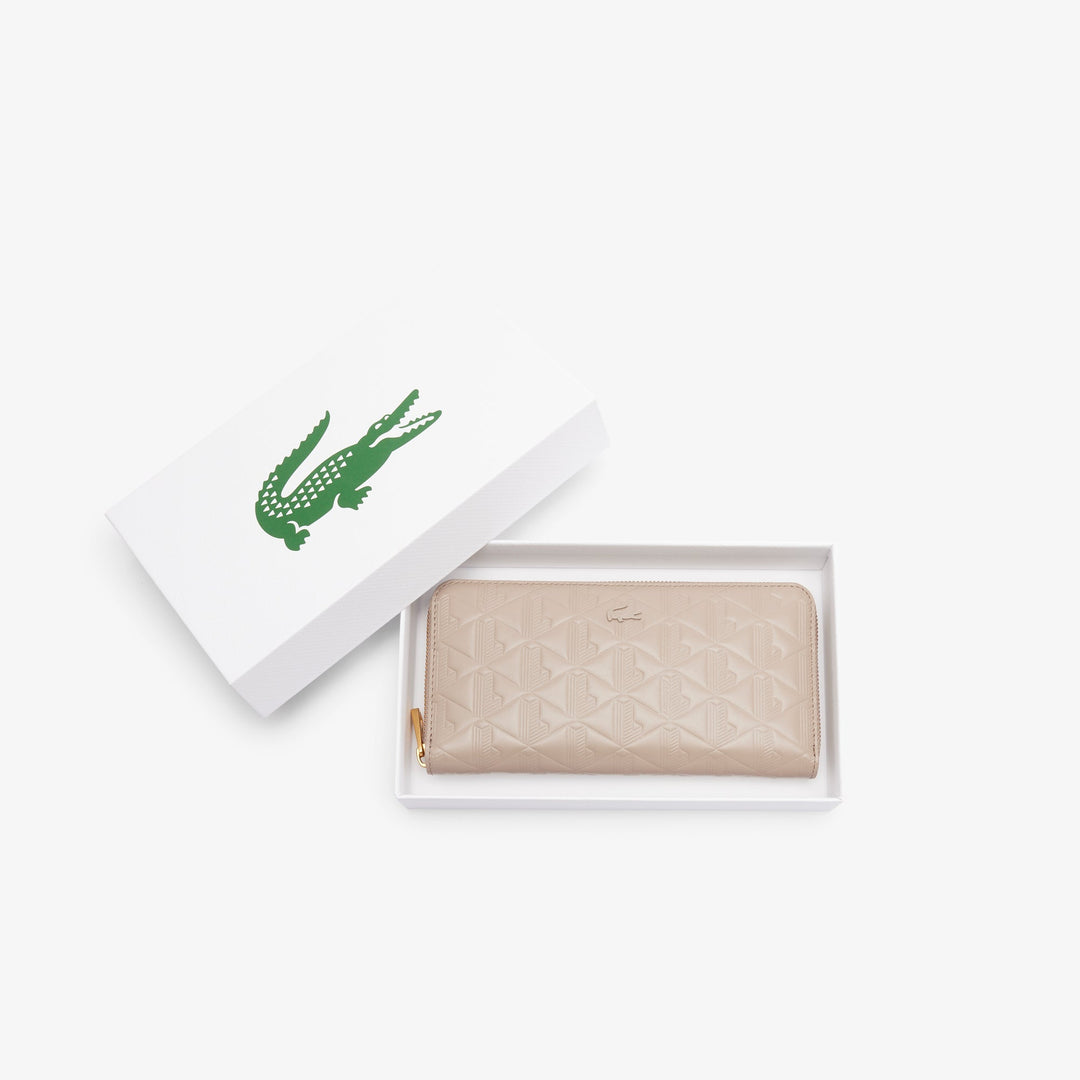 Maheki Zipped Embossed Leather Billfold-NF4790MH - MYHOLDAL LEBANON