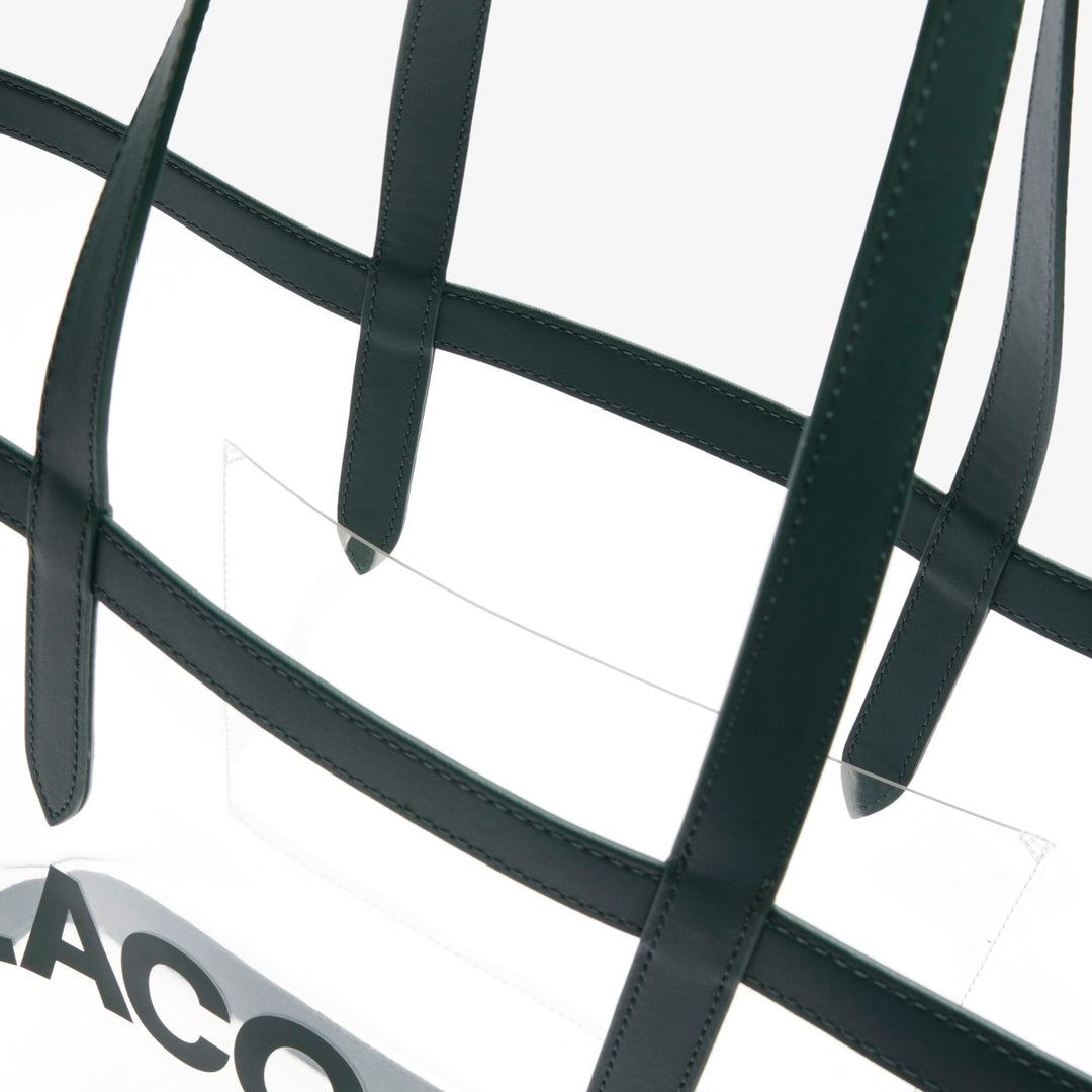Large Anna Transparent Grained Tote-NF4930AS