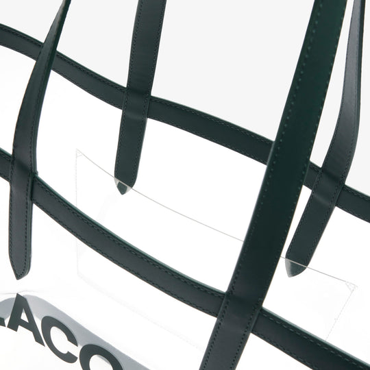 Large Anna Transparent Grained Tote-NF4930AS