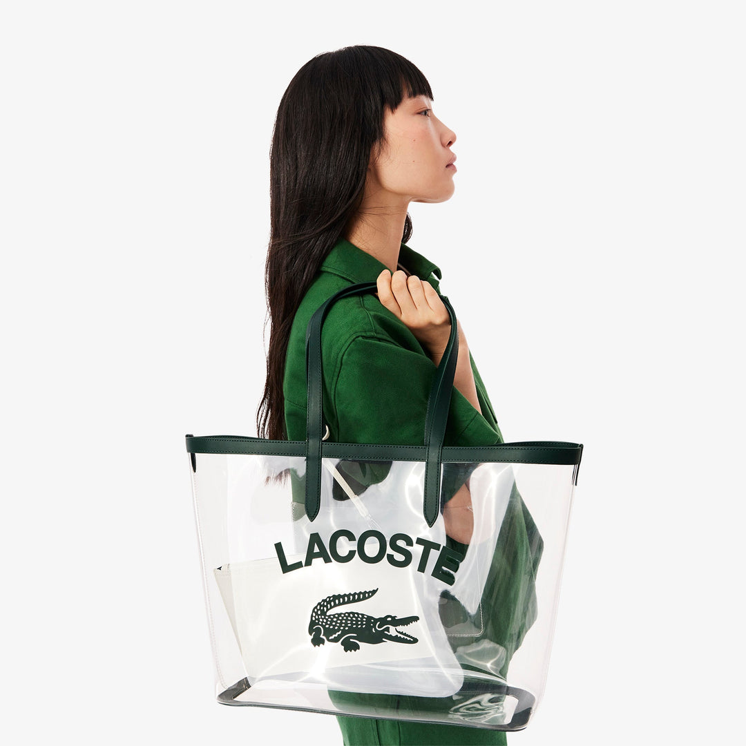 Large Anna Transparent Grained Tote-NF4930AS