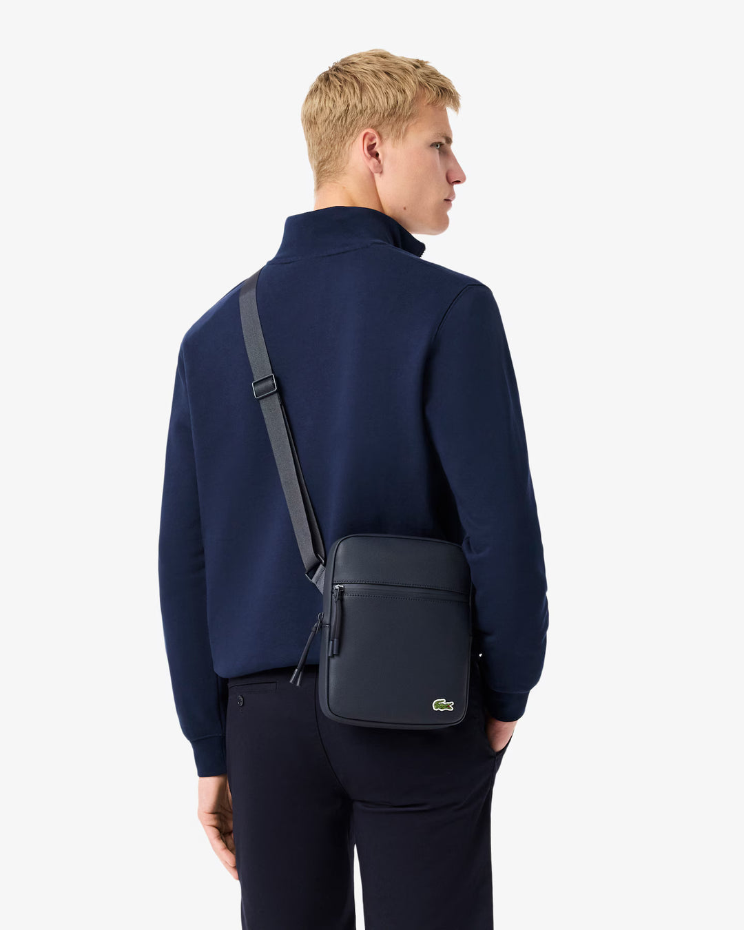Men's Medium LCST Zippered Petit Pique Crossover Bag - NH3308LV