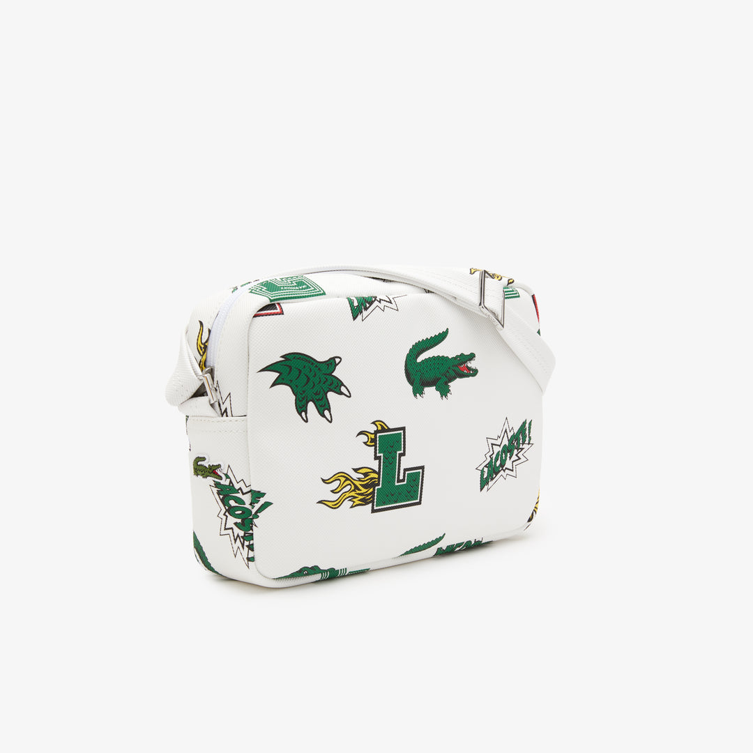 Unisex Lacoste Holiday Comic Effect Print Crossover Bag