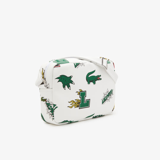 Unisex Lacoste Holiday Comic Effect Print Crossover Bag