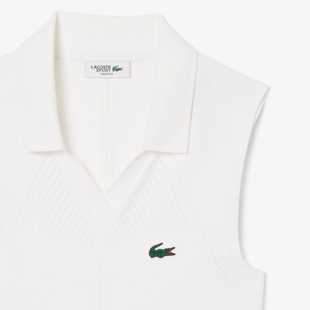 Sleeveless Stretch Knit Tennis Polo Shirt - PF0614