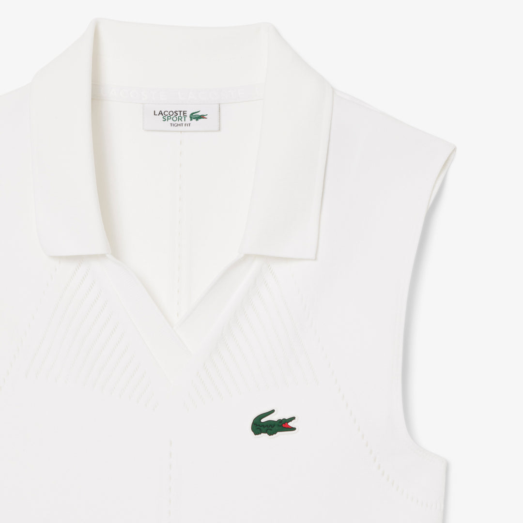 Sleeveless Stretch Knit Tennis Polo Shirt - PF0614