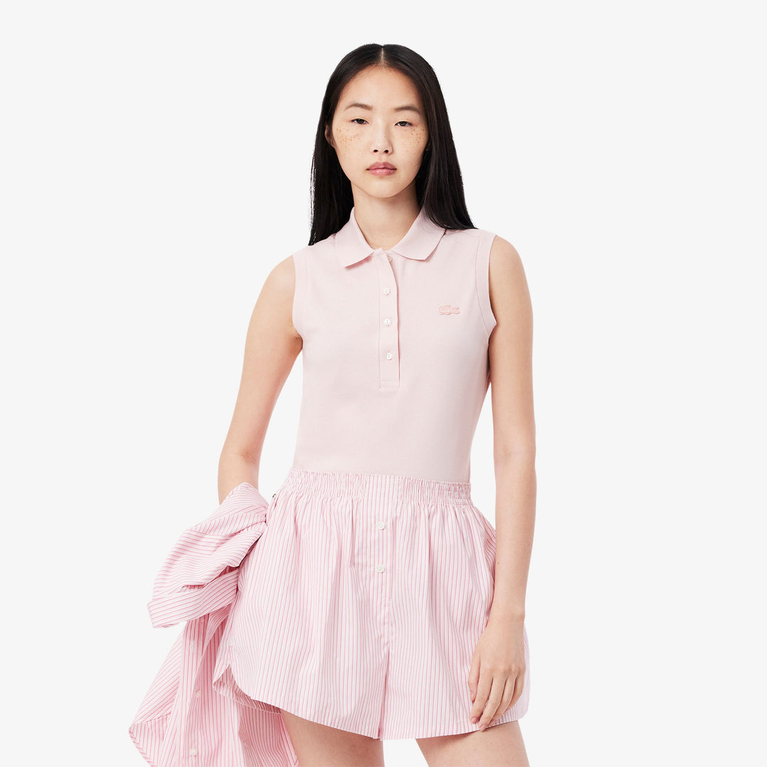 Slim Fit L.12.D Sleeveless Stretch Polo Shirt-PF5445