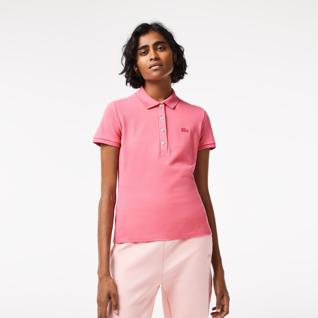 Women's Lacoste Slim fit Stretch Cotton Pique Polo Shirt - PF5462