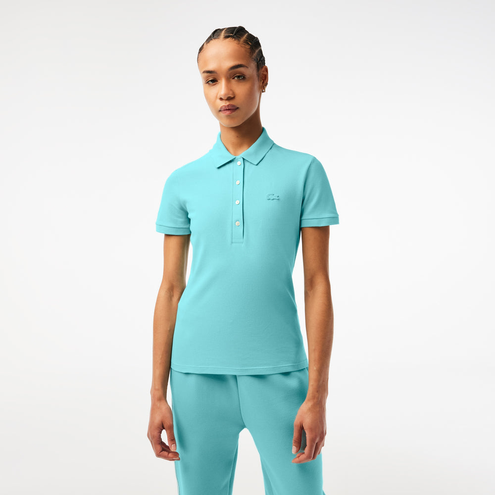 Women's Lacoste Slim fit Stretch Cotton Pique Polo Shirt - PF5462
