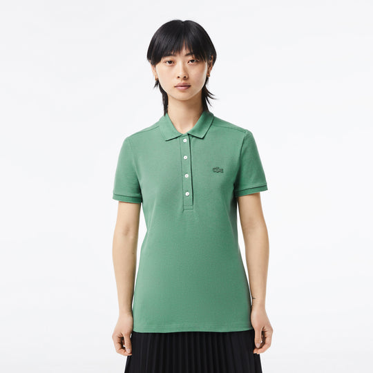 Women's Lacoste Slim fit Stretch Cotton Pique Polo Shirt - PF5462