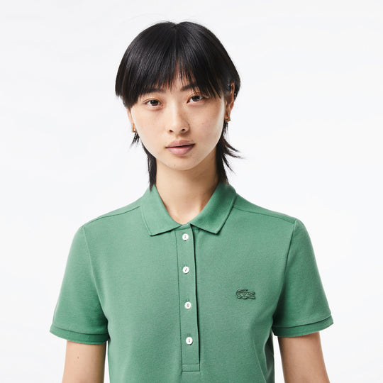 Women's Lacoste Slim fit Stretch Cotton Pique Polo Shirt - PF5462