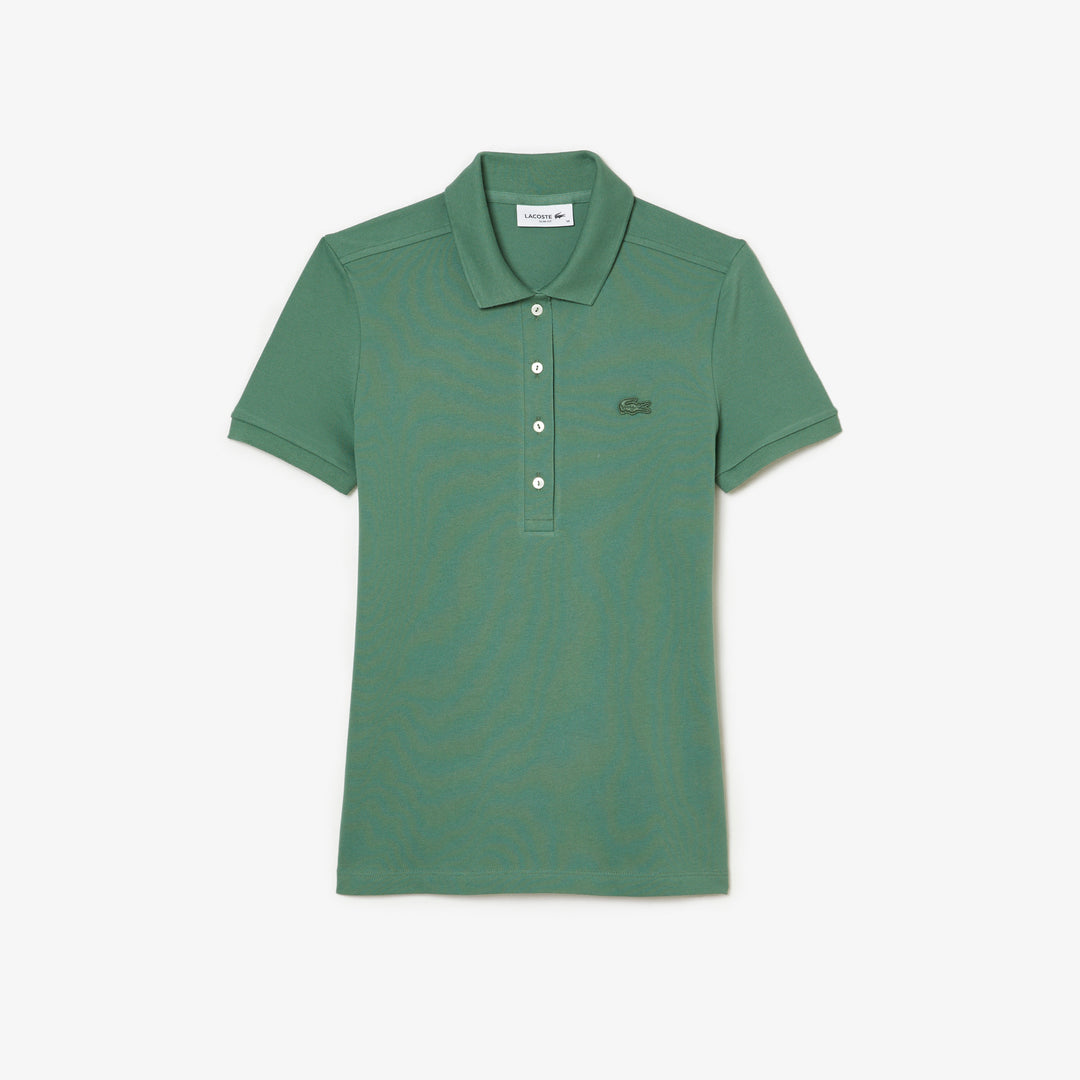 Women's Lacoste Slim fit Stretch Cotton Pique Polo Shirt - PF5462