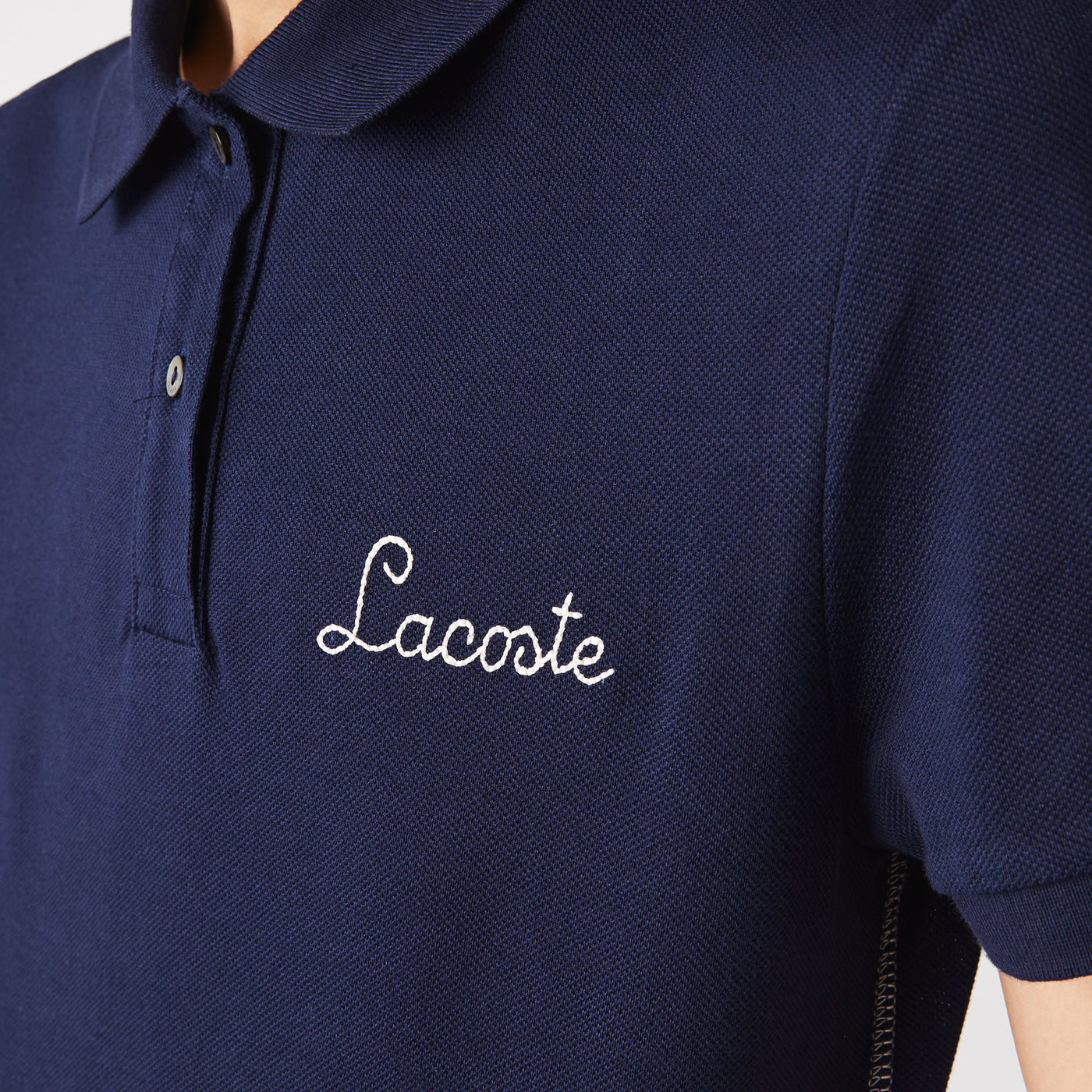 Women’S Lacoste Regular Fit Embroidered Cotton Piqué Polo Shirt - Pf7250