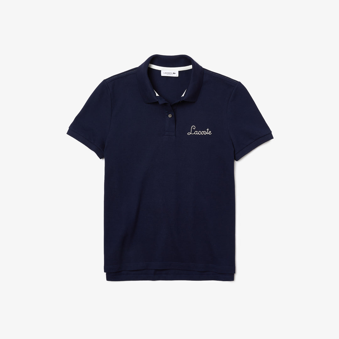 Shop The Latest Collection Of Outlet - Lacoste Women’S Lacoste Regular Fit Embroidered Cotton Piquã© Polo Shirt - Pf7250 In Lebanon
