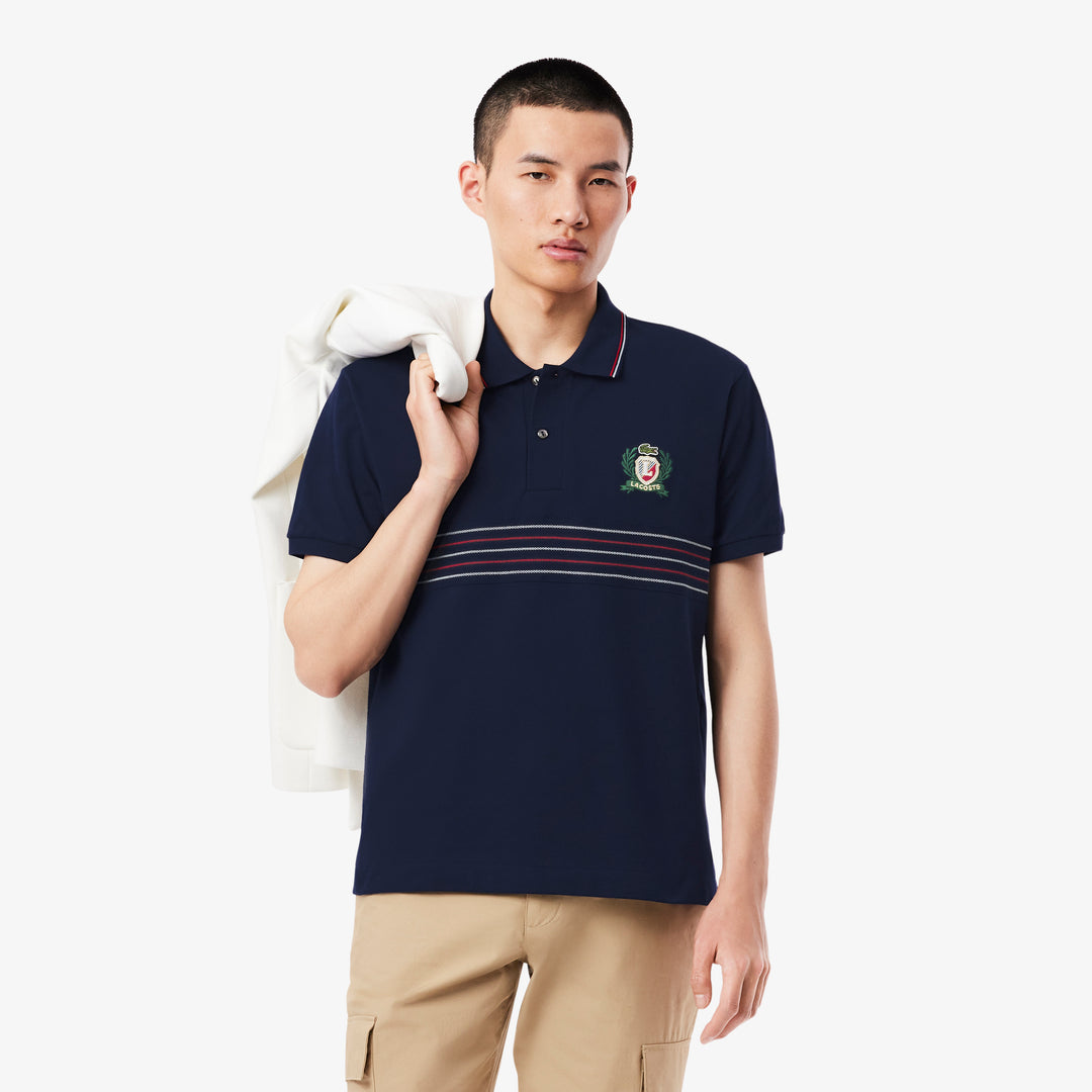 Classic Fit L.12.12 Embroidered Shield Polo Shirt - PH0037