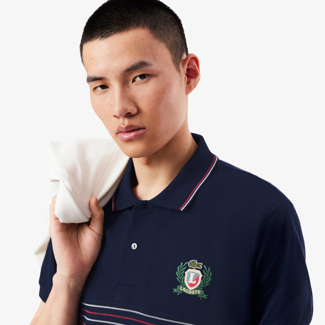 Classic Fit L.12.12 Embroidered Shield Polo Shirt - PH0037