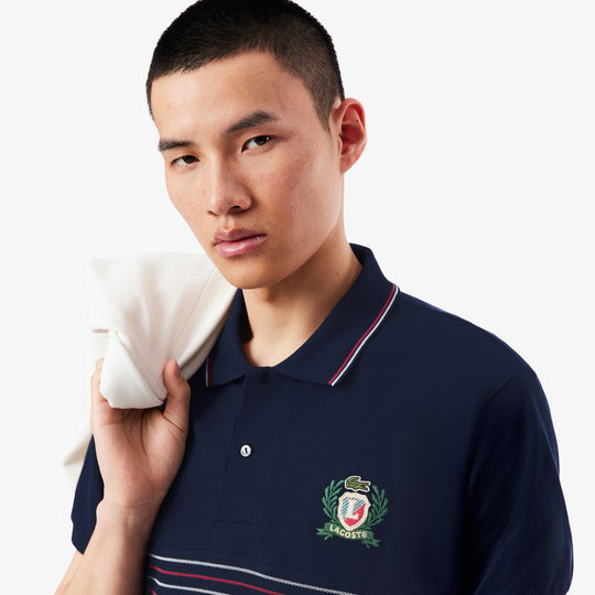 Classic Fit L.12.12 Embroidered Shield Polo Shirt - PH0037