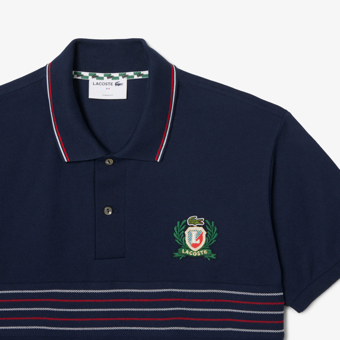 Classic Fit L.12.12 Embroidered Shield Polo Shirt - PH0037
