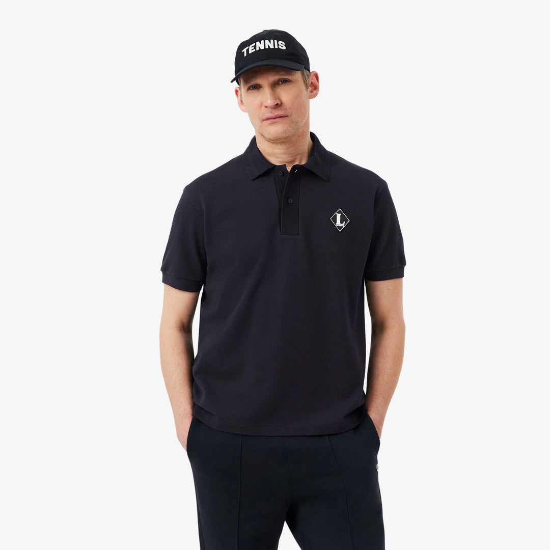 French Made Classic Fit Badge Polo Shirt - PH0719