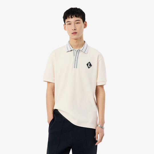 French Made Classic Fit Badge Polo Shirt - PH0719