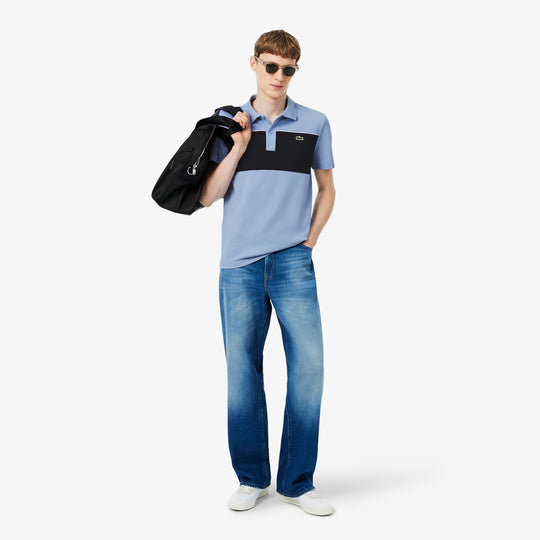 Regular Fit Colour-Block Piqué Polo Shirt - PH0895