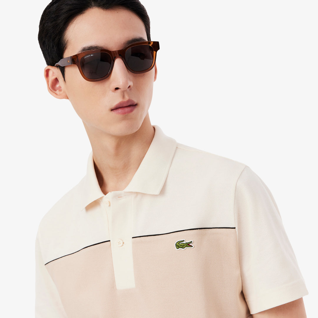 Regular Fit Colour-Block Piqué Polo Shirt - PH0895