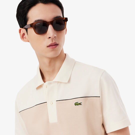 Regular Fit Colour-Block Piqué Polo Shirt - PH0895