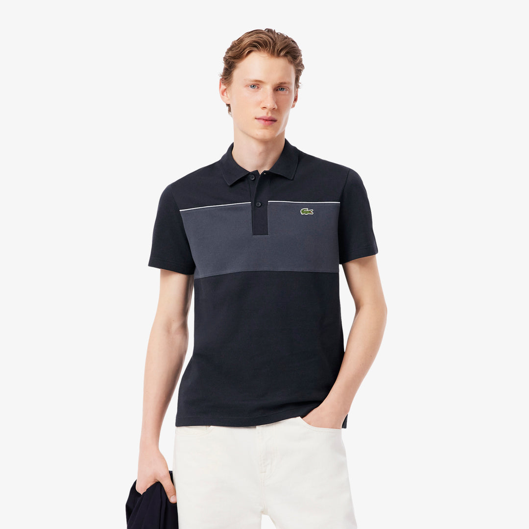 Regular Fit Colour-Block Piqué Polo Shirt - PH0895