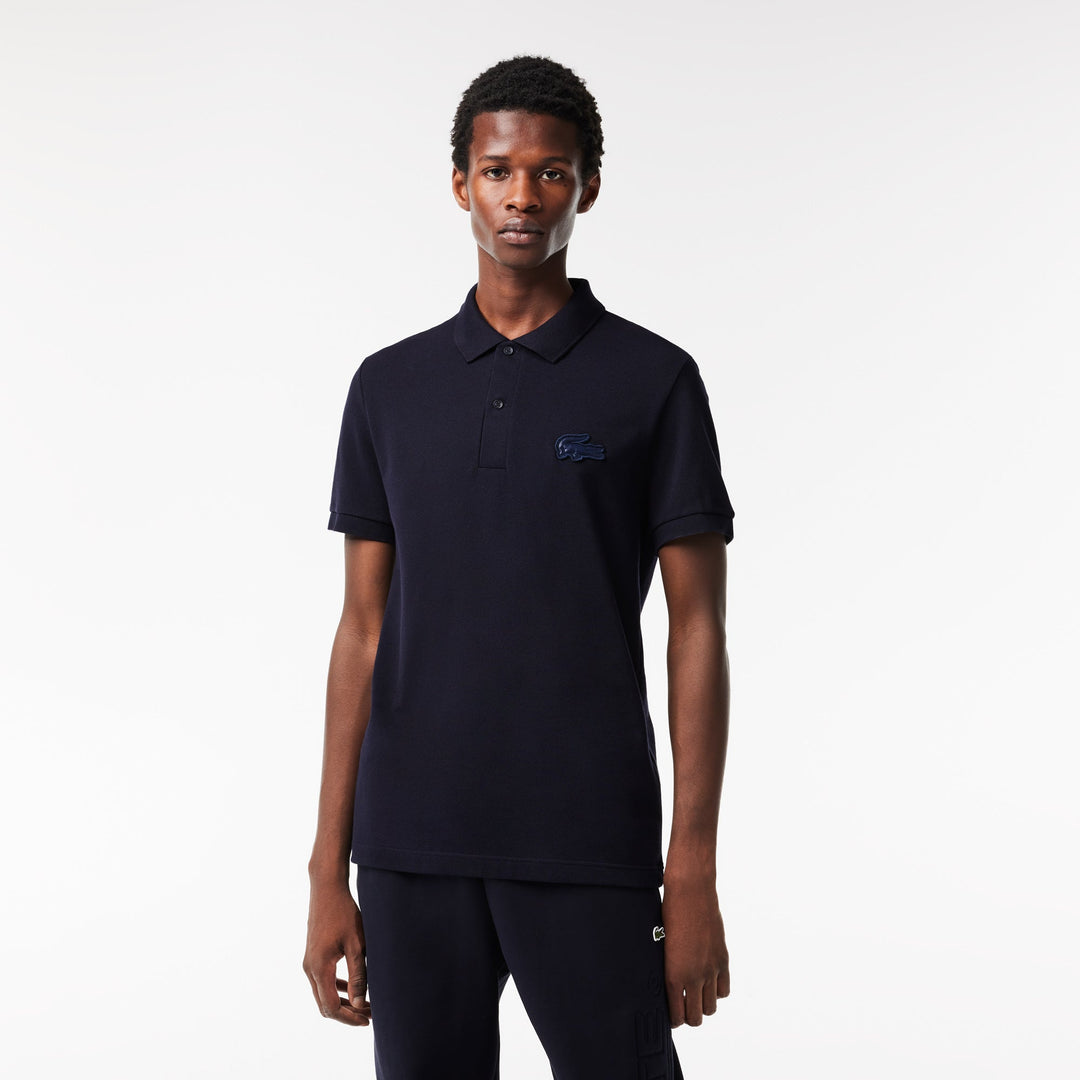 Regular Fit Quilted Crocodile Badge Polo Shirt - PH2100