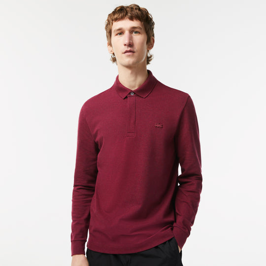 Smart Paris Long-Sleeve Stretch Cotton Pique Polo Shirt - Ph2481