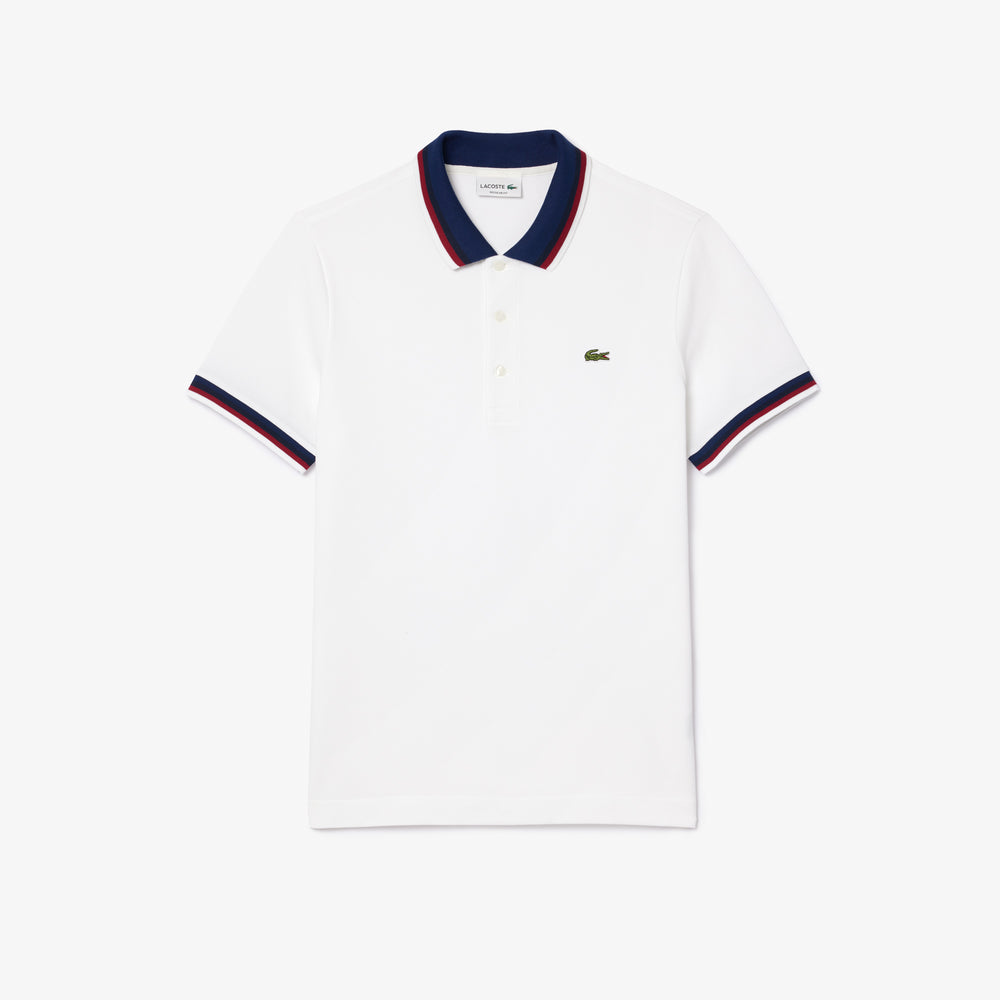 Regular Fit Stretch Cotton Pique Contrast Collar Polo Shirt - PH3461