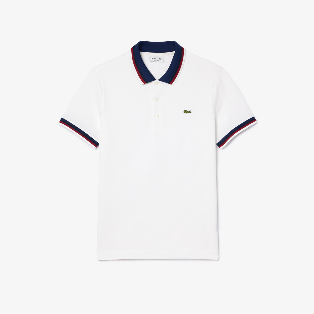 Regular Fit Stretch Cotton Pique Contrast Collar Polo Shirt - PH3461