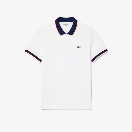 Regular Fit Stretch Cotton Pique Contrast Collar Polo Shirt - PH3461
