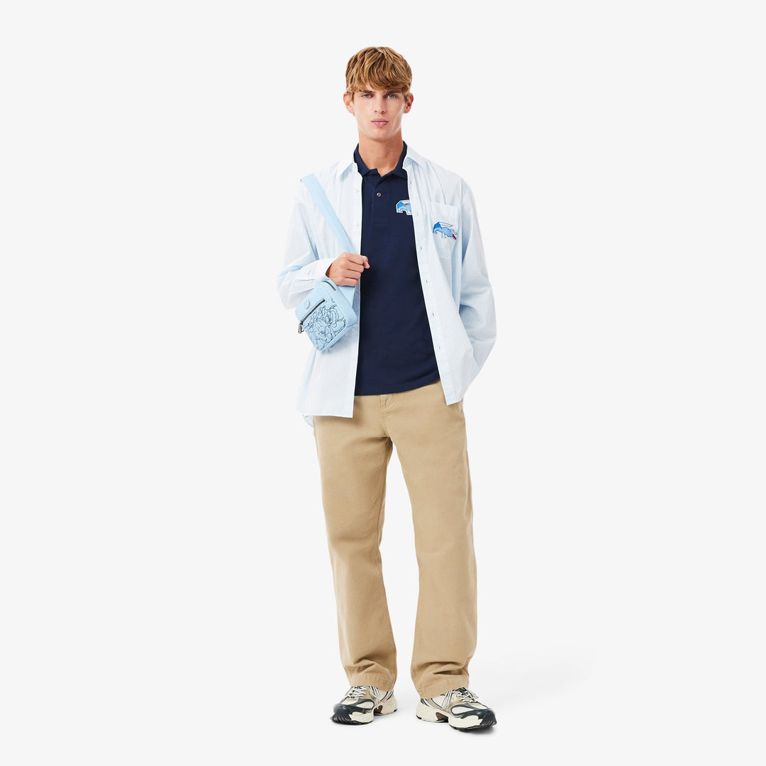 Classic Fit Long Sleeved L.12.12 Polo Shirt - PH3597