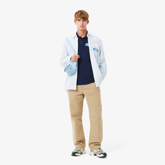 Classic Fit Long Sleeved L.12.12 Polo Shirt - PH3597