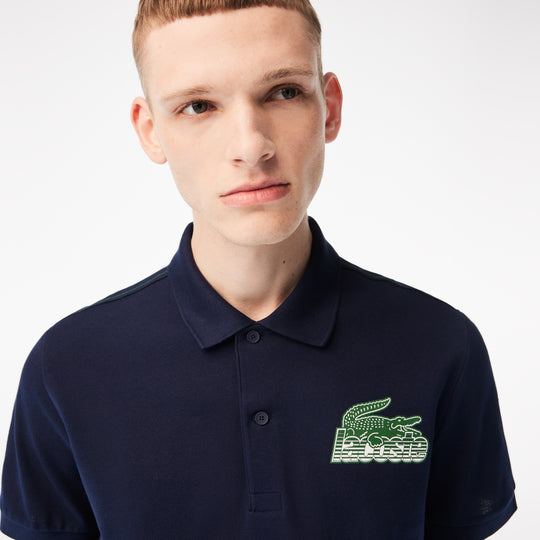 Men’s Lacoste Cotton Mini-Piqué Polo Shirt