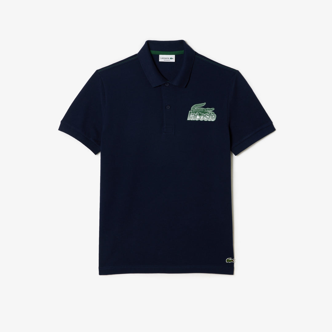 Men’s Lacoste Cotton Mini-Piqué Polo Shirt