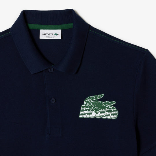 Men’s Lacoste Cotton Mini-Piqué Polo Shirt