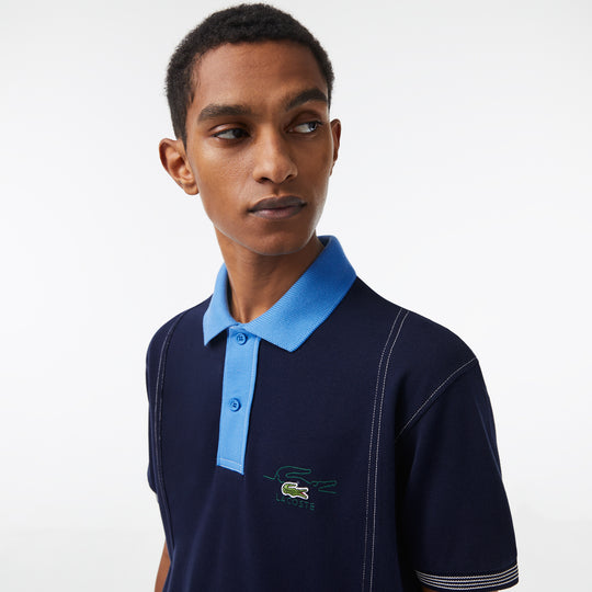 Men’s Lacoste Two Tone Organic Cotton Polo Shirt