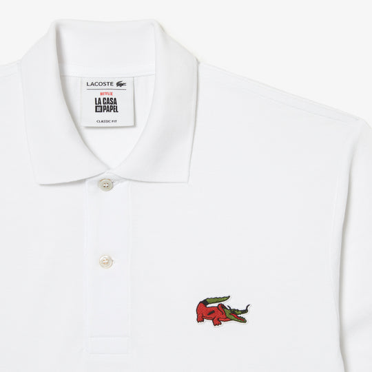Men's Lacoste X Netflix Organic Cotton Polo Shirt - Ph7057