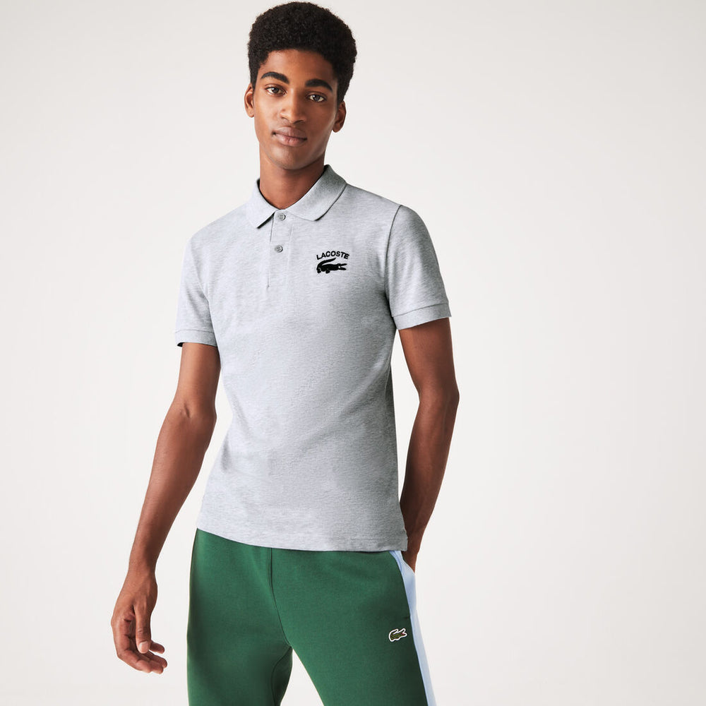 Men's Lacoste Branded Stretch Mini Piqué Polo