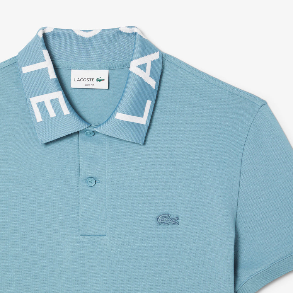 Slim Fit Jacquard Branded Polo Shirt - PH9538
