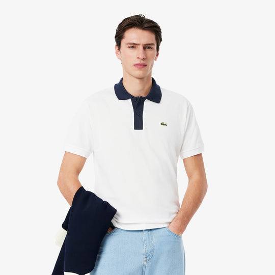 Classic Fit Contrast Collar L.12.12 Polo Shirt - PH9879