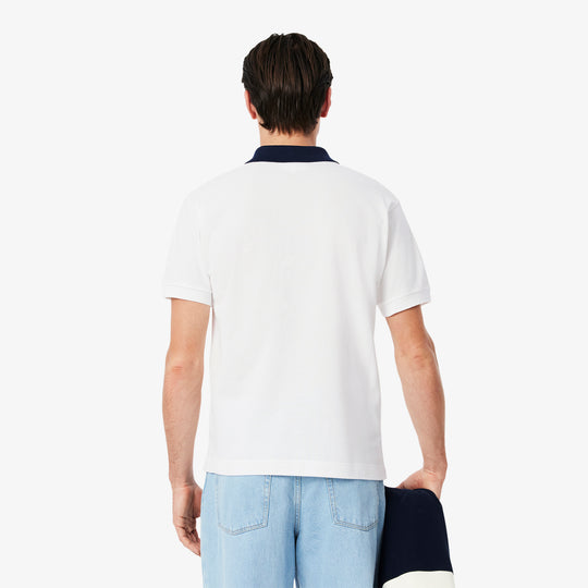 Classic Fit Contrast Collar L.12.12 Polo Shirt - PH9879