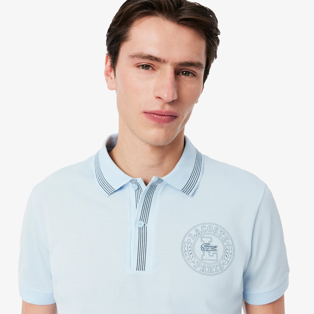 Regular Fit L.12.12 Badge Print Polo Shirt - PH9960