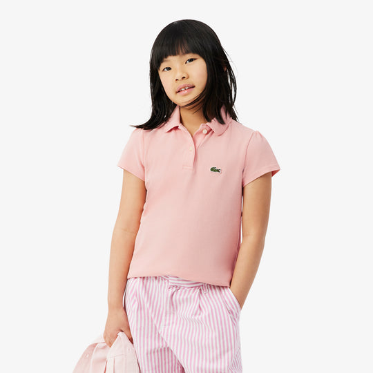 Scalloped Collar Piqué Polo Shirt - PJ0953